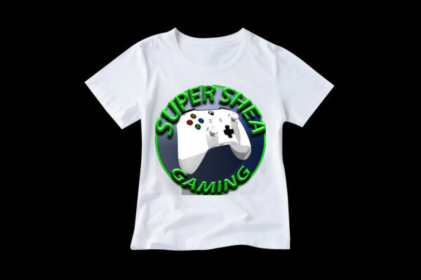 Supershea Gaming Tshirt (alt. logo) - Image 3